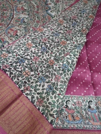 Pure Chanderi Digital  - Black 18