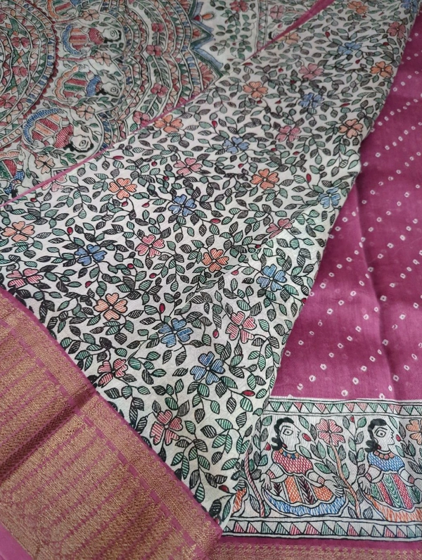Pure Chanderi Digital  - Black 18