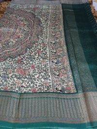 Pure Chanderi Digital  - Black 19