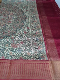 Pure Chanderi Digital  - Black 20