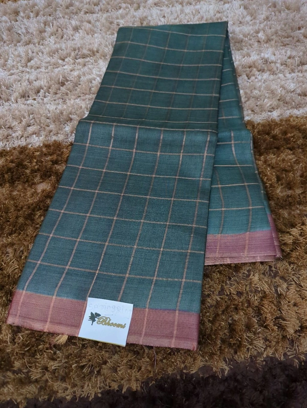 Pure Handloom Tusser  - Dove Gray