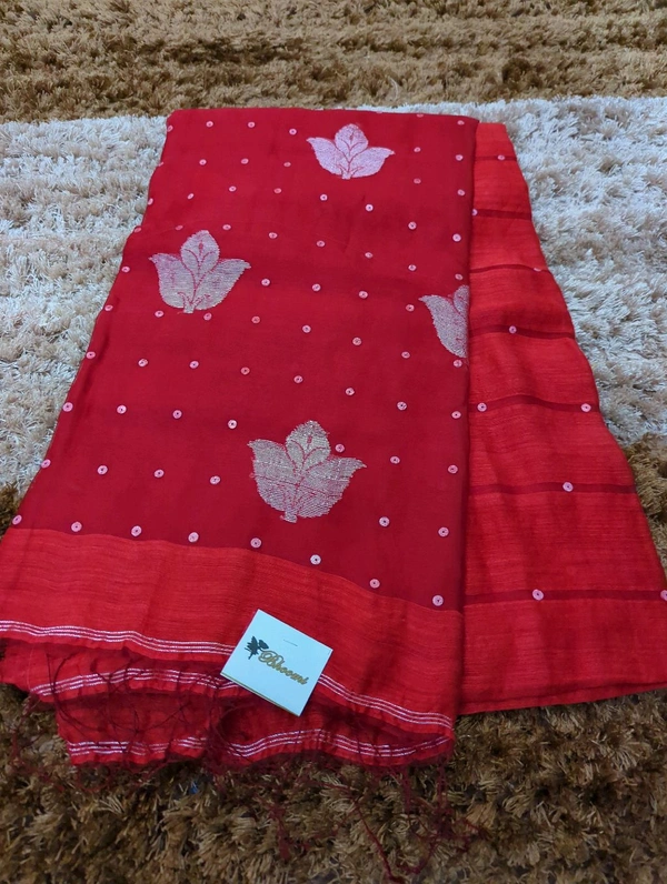 Pure Matka Muslin - Red