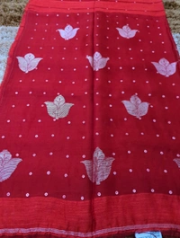 Pure Matka Muslin - Red