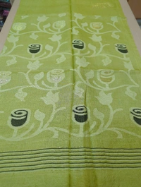 Pure Handloom Tusser Jamdhani - Mint Green