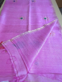 Pure Handloom Matka Designer  - pink