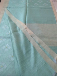 Pure Resham Muslin - Jungle Mist