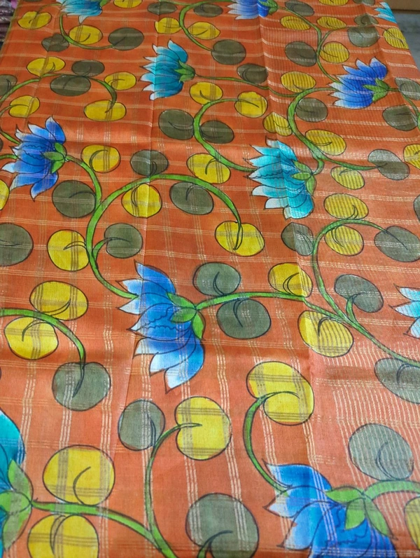 Pure Handloom Tusser  - Green