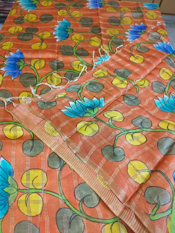 Pure Handloom Tusser  - Green