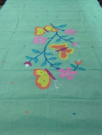 Pure Cotton Jamdhani Suit - Powder Blue 15