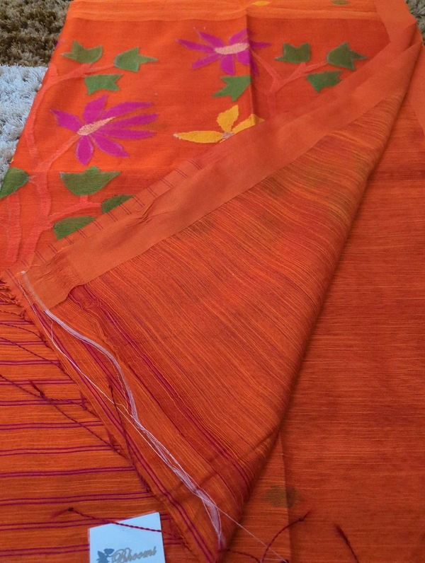 Tusser Lenin Jamdhani - orange