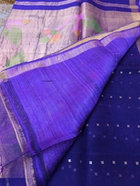 Pure Handloom Muslin Pythani - Pigment Indigo