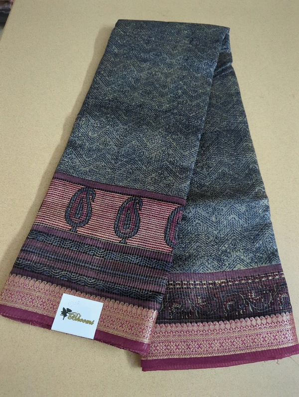 Pure Chanderi Checks - blue