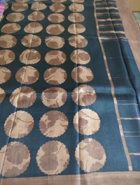 Pure Silk Designer  - Brown and black