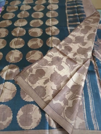 Pure Silk Designer  - Brown and black