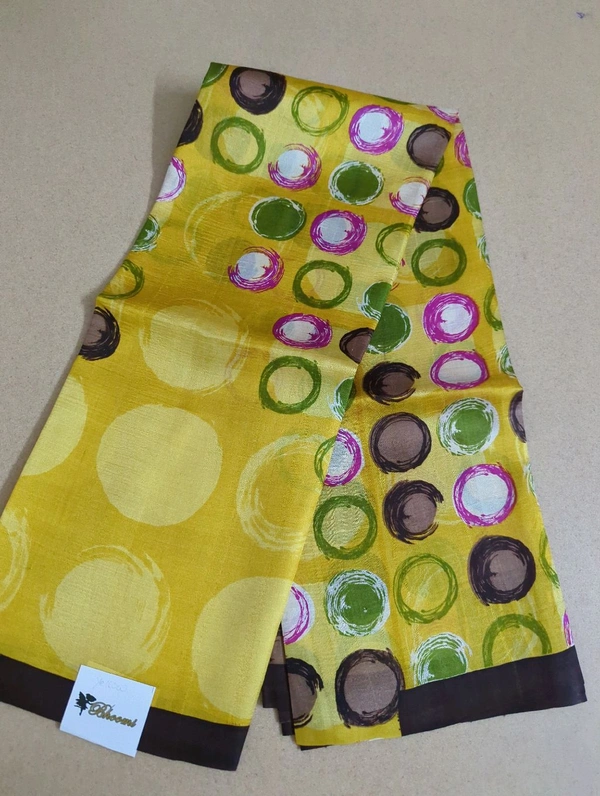 Pure Silk Designer  - Yellow