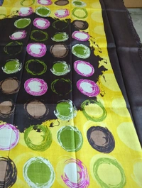 Pure Silk Designer  - Yellow
