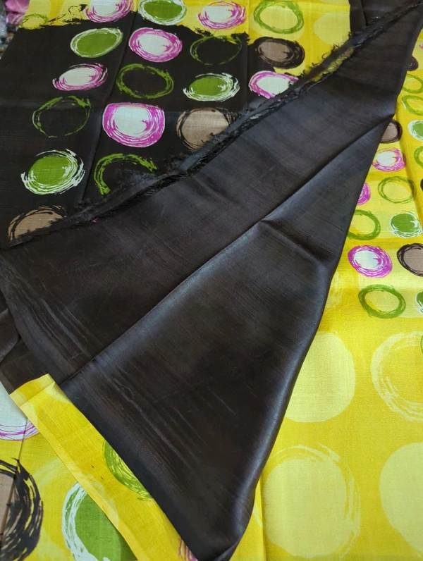 Pure Silk Designer  - Yellow