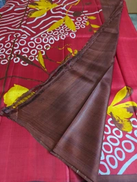 Pure Silk Designer  - Red