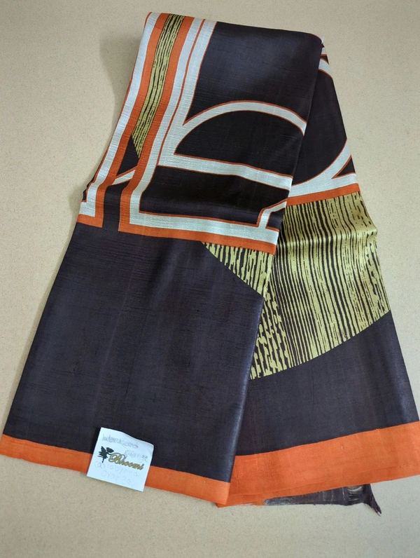 Pure Silk Designer  - Carnaby Tan and orange