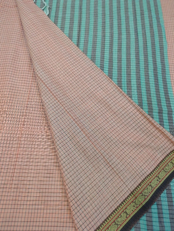 Pure Handloom Narayanapet Cotton - Sundown 8