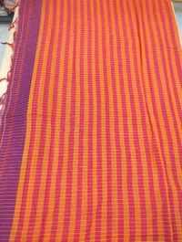 Pure Handloom Narayanapet Cotton - Purple 11