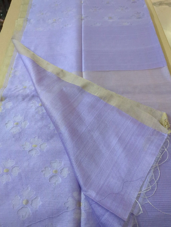 Pure Resham Muslin - Blue Chalk