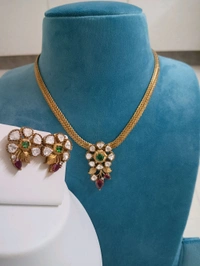 Victorian Pendent Set With Naan Patti Chain - VZ
