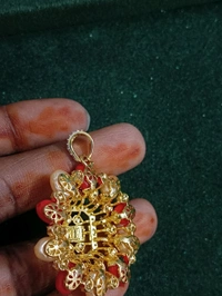 Coral And Swarovski Pendant  - HD, coral