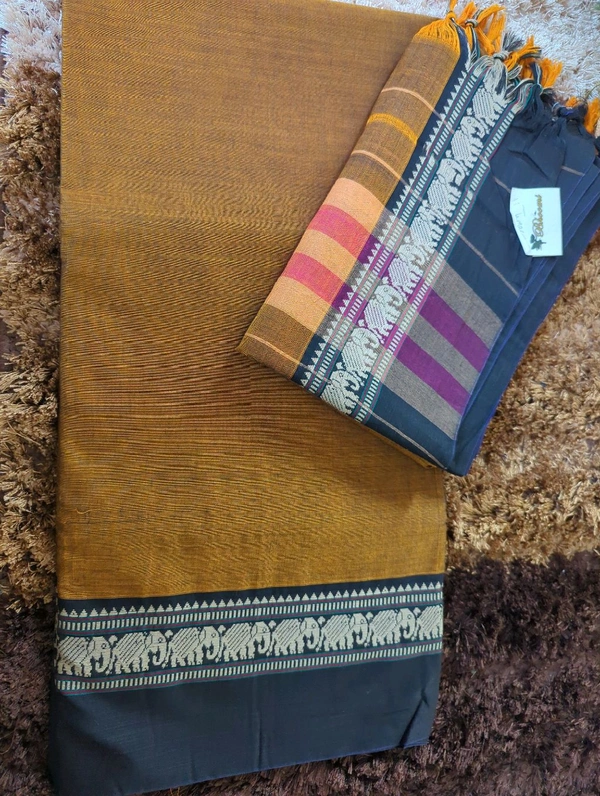 Pure Handloom Narayanapet - Pirate Gold 11