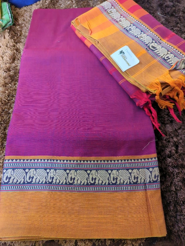 Pure Handloom Narayanapet - Maroon 12