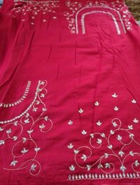 Tissue Crush With Handloom  - Jungle Mist