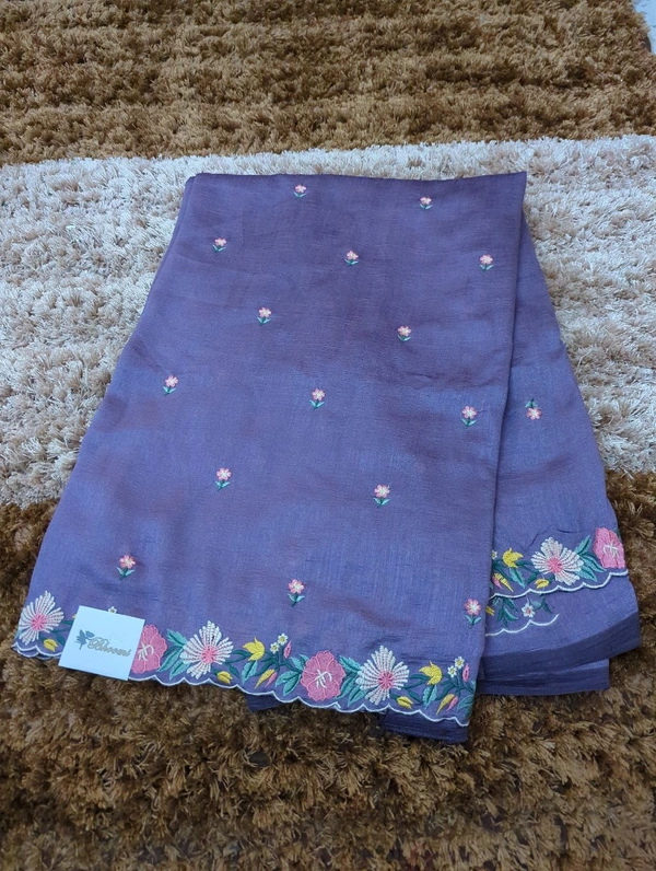 Pure Vichitra Silk  - Wisteria