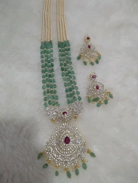 Diamond Copy Beads Set - Moss Green