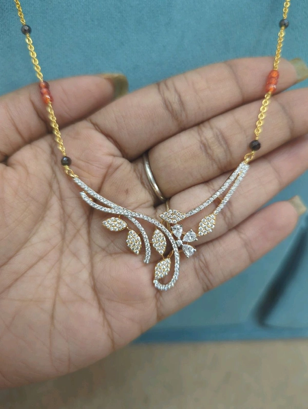 3069 Multi Colour C2 With Diamond Copy Pendent Set - Black