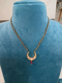 2 Lines Black Diamonds With Mossanite Locket - VZ