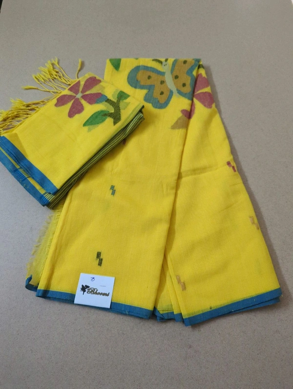 Pure Cotton Jamdhani Suit - Gold 3