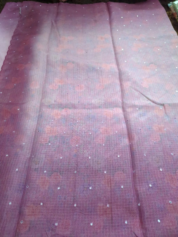 Silk Kota Mirror  - Fuchsia Pink