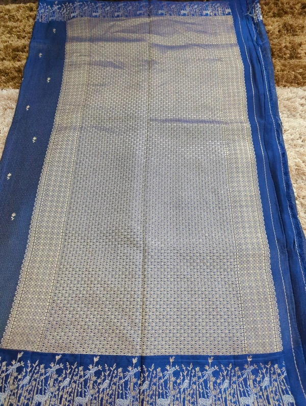 Pure Mushru Designer  - Navy Blue