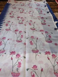 Pure Silk Kota Digital  - Blue