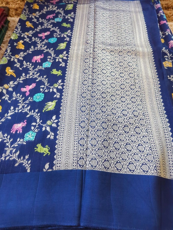 Pure Tussar Georgette  - Blush Pink 1