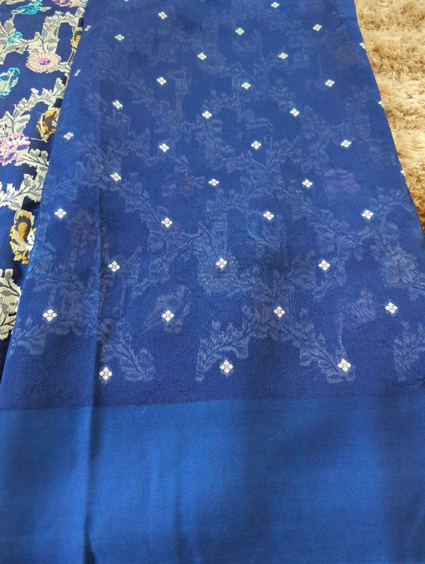 Pure Tussar Georgette  - Blush Pink 1