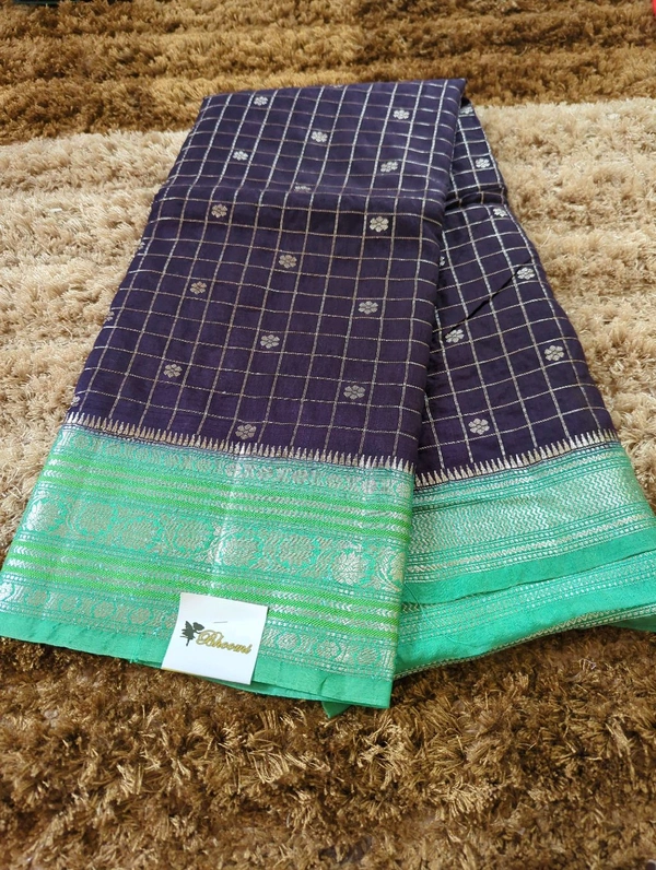 Raw Mango Checks - Navy Blue