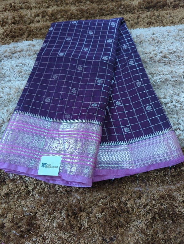 Raw Mango Checks - Pigment Indigo