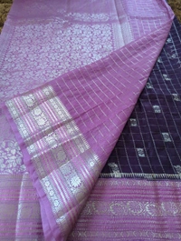 Raw Mango Checks - Pigment Indigo
