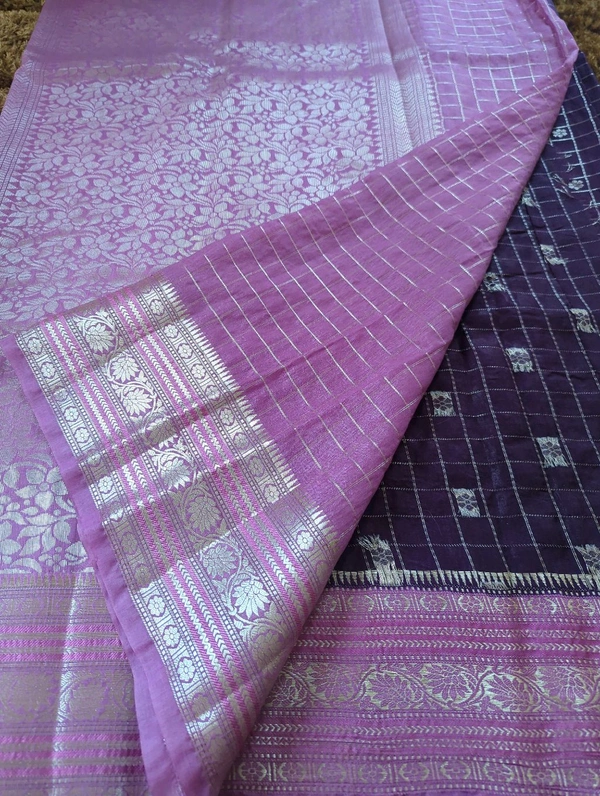 Raw Mango Checks - Pigment Indigo