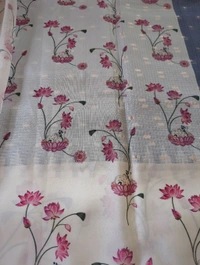 Pure Silk Kota Digital  - Gray