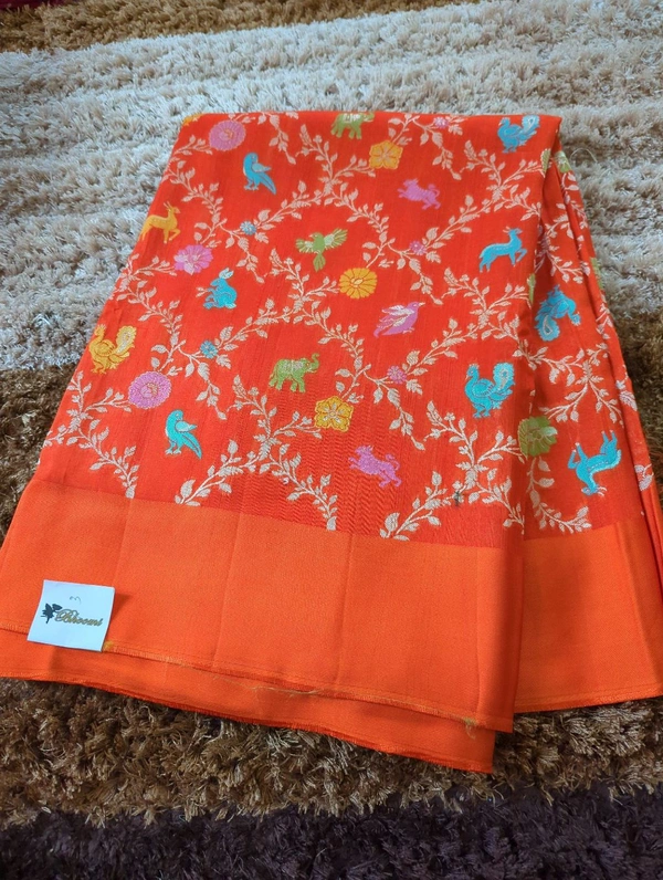 Pure Tussar Georgette  - Blush Pink 3