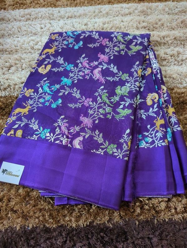 Pure Tussar Georgette  - Blush Pink 6