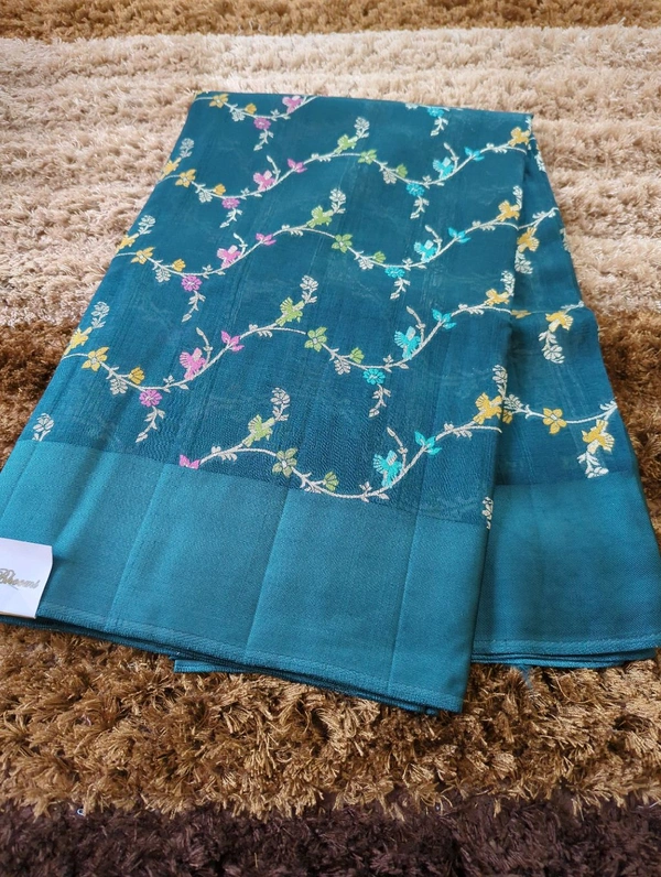 Pure Tussar Georgette  - Blush Pink 12