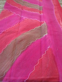Pure Cotton Kota Block  - White 2